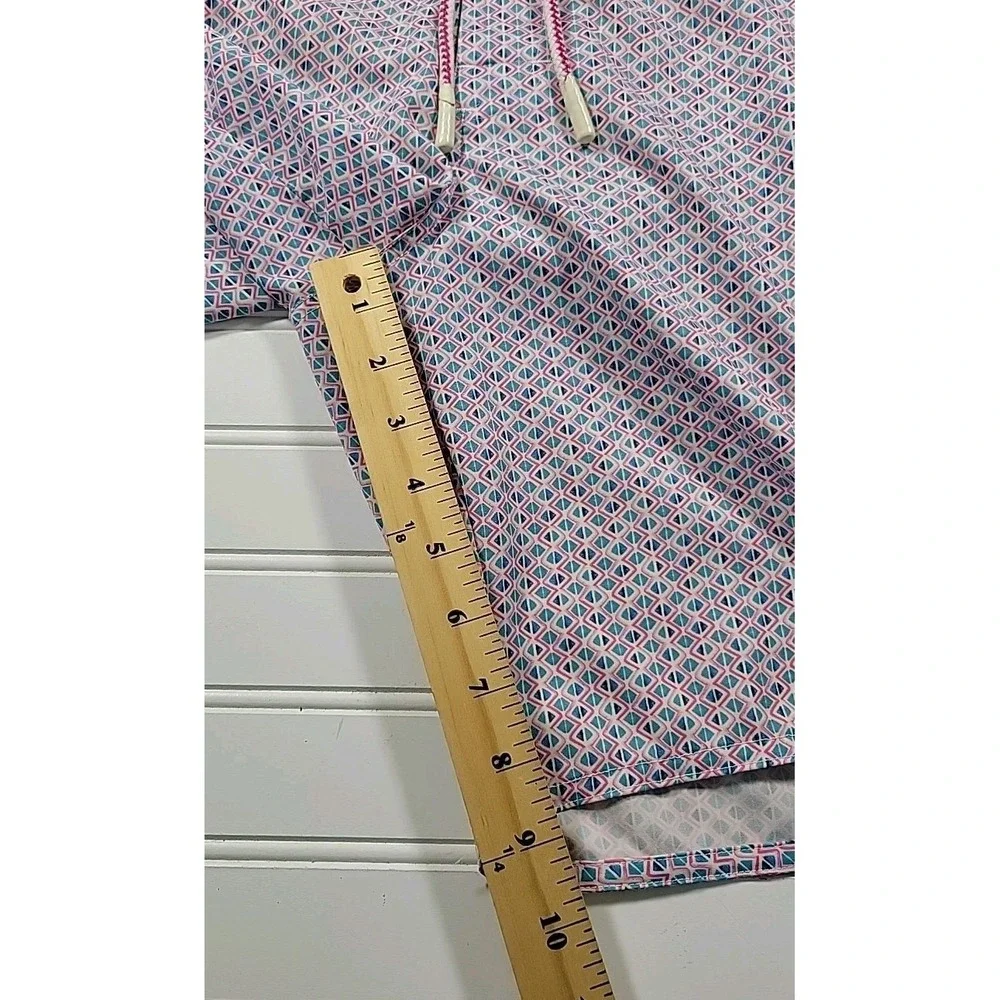 Johnnie-O Swim Trunks Performance Stretch W/ Pockets Mens Sz.‎ M, GEOMETRIC PINK